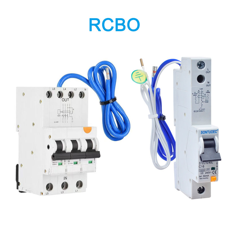 6ka 3p + n Xuas Circuit Court Breaker A (AC) Hom Rcbo Nrog Cable