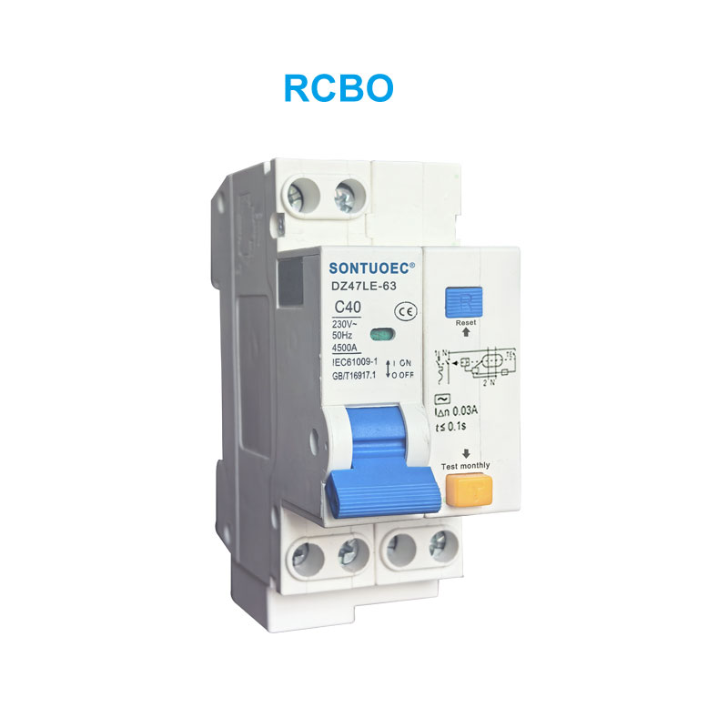 Dz47le-63 RCBO Series Leakage tam sim no Circuit Court Breaker