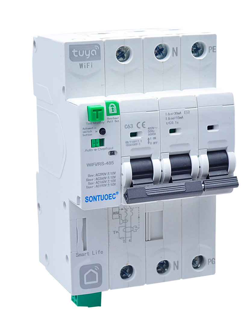 IOT 4G Circuit Court breaker wifi tshuab ntxhua khaub ncaws wireless chaw taws teeb