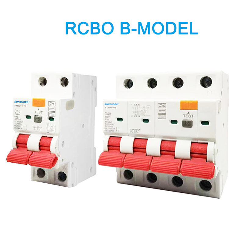 Rcbo B Qauv 2p 4p Residual Regruit Court Breaker
