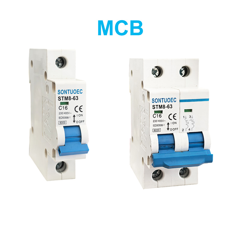 STM8-63 Tej Yam Me Circuit Court Breaker 6ka 1P 2P 3P 4P 16P 166 / 400v